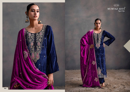 Rangreza Mumtaz Arts Crush Velvet Suits Wholesale Rate