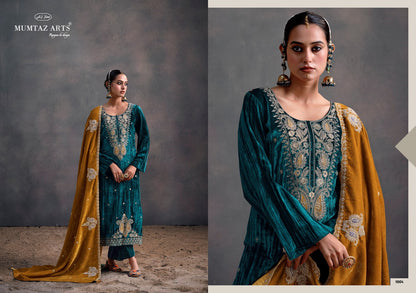 Rangreza Mumtaz Arts Crush Velvet Suits Wholesale Rate