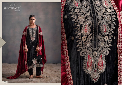 Rangreza Mumtaz Arts Crush Velvet Suits Wholesale Rate