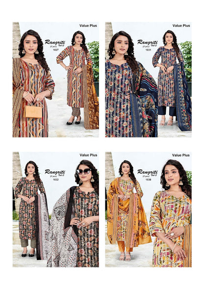 Rangriti Vol 3 Value Plus Rayon Readymade Pant Style Suits Wholesale Rate