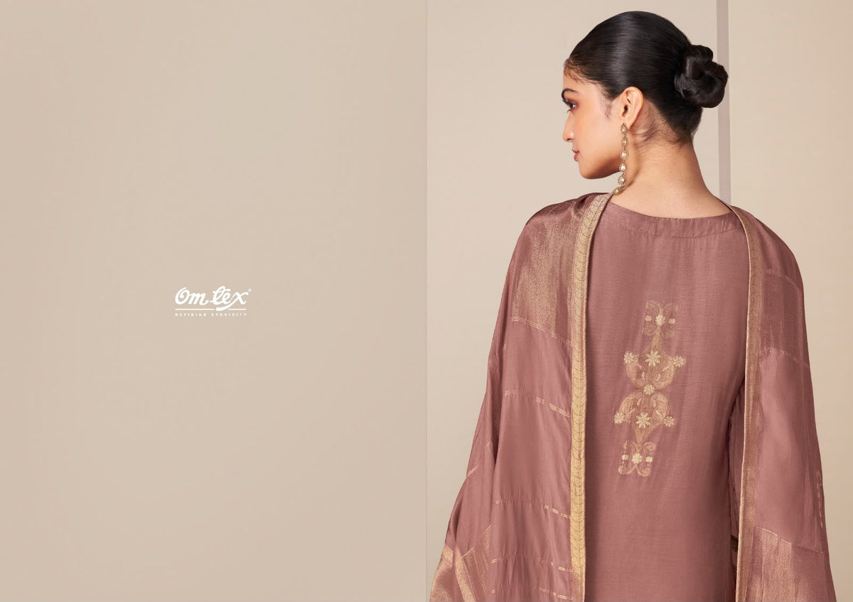 Rangtaari Omtex Muslin Jacquard Pant Style Suits Supplier Gujarat