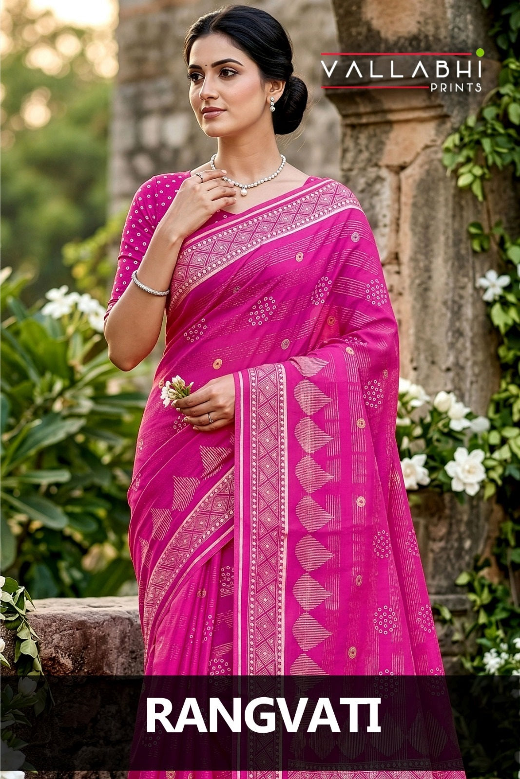 Rangvati Vallabhi Prints Cotton Sarees Supplier