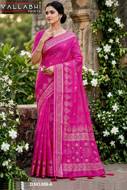 Rangvati Vallabhi Prints Cotton Sarees Supplier