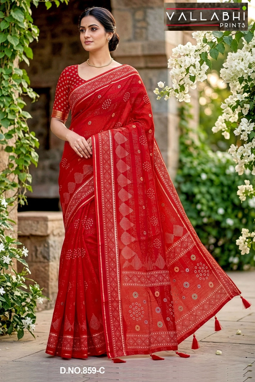 Rangvati Vallabhi Prints Cotton Sarees Supplier