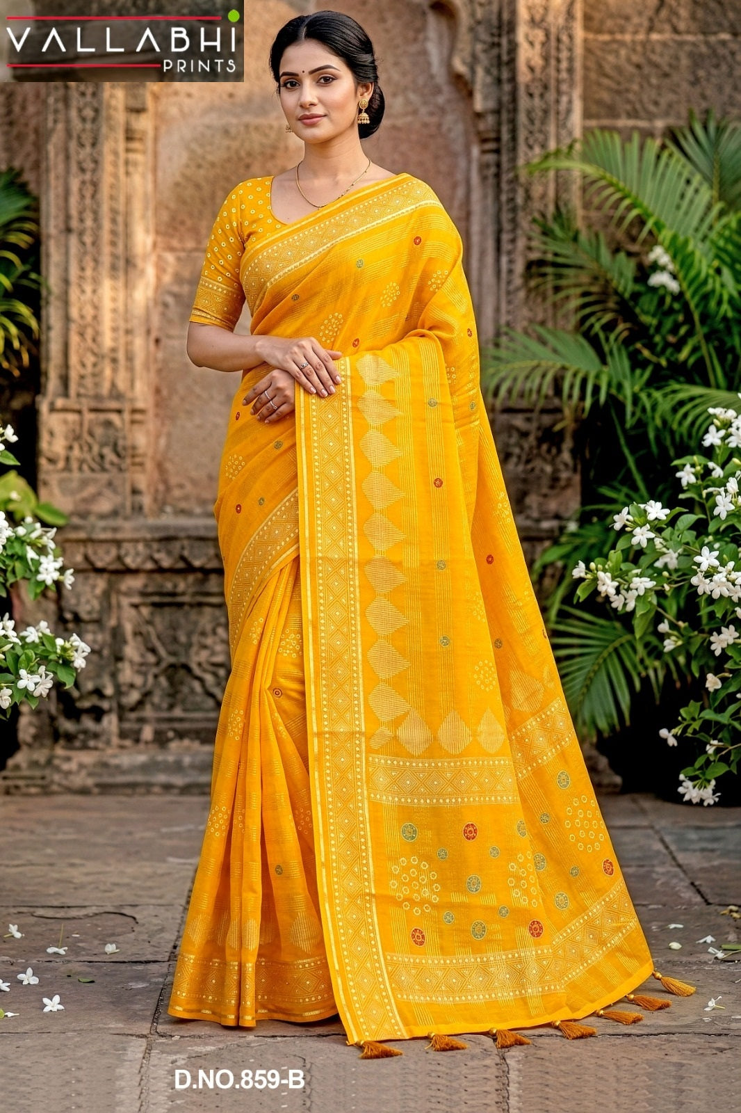 Rangvati Vallabhi Prints Cotton Sarees Supplier
