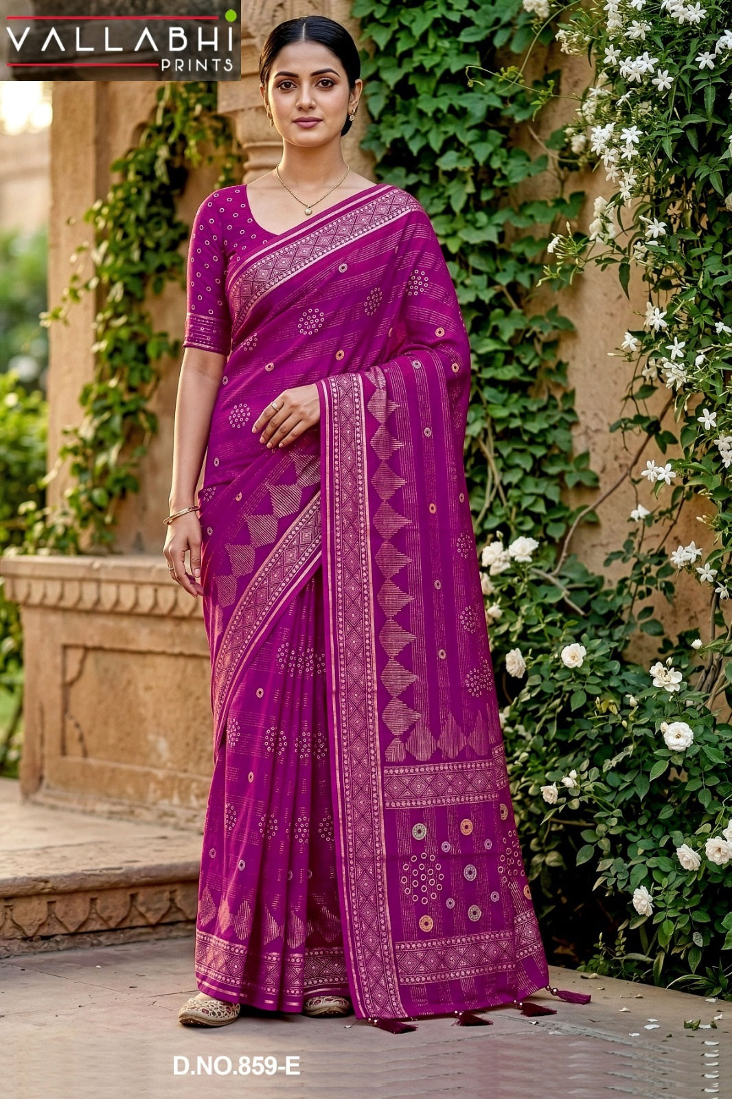 Rangvati Vallabhi Prints Cotton Sarees Supplier