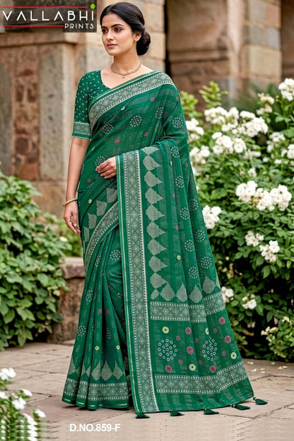 Rangvati Vallabhi Prints Cotton Sarees Supplier