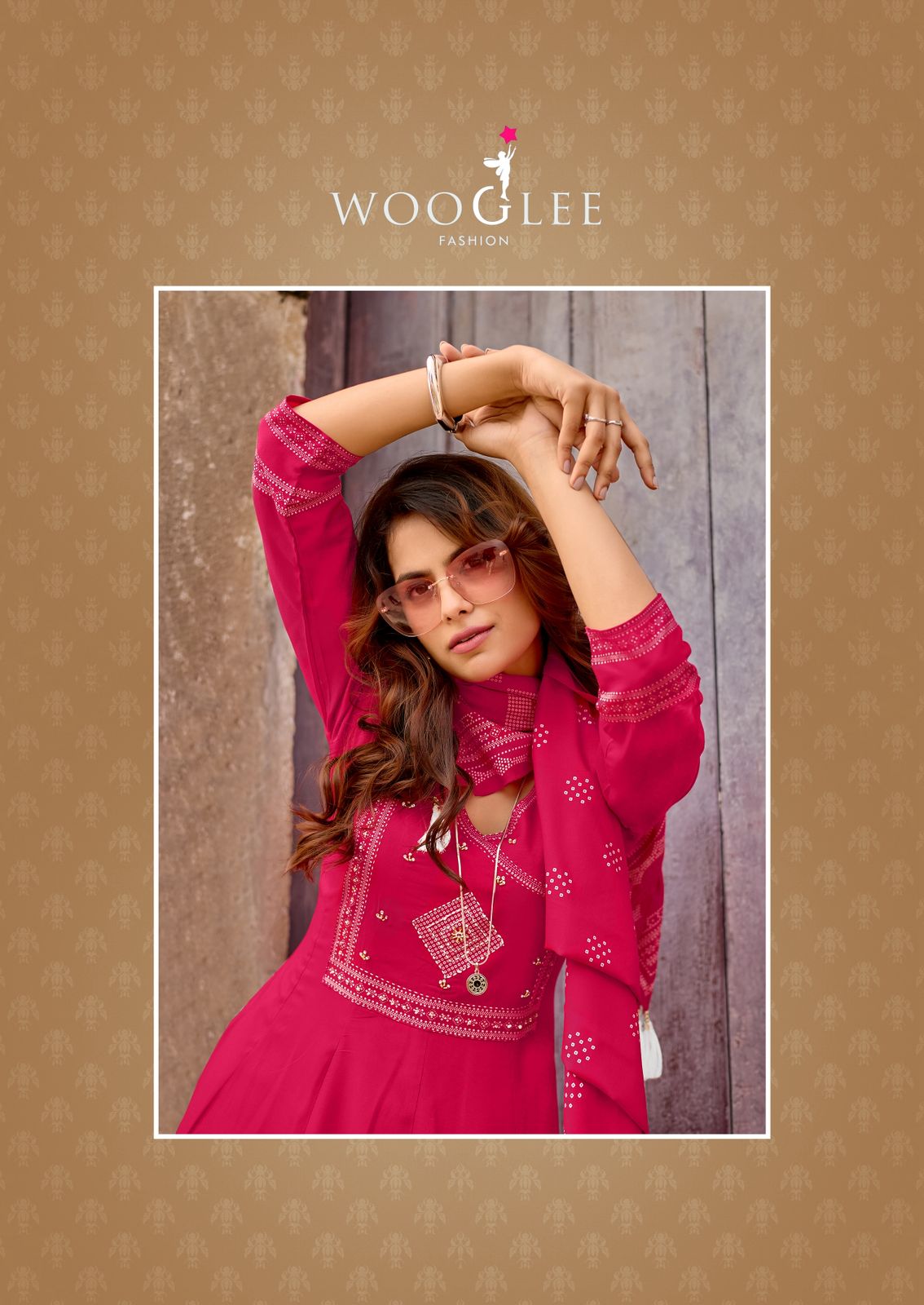Rangveli Wooglee Rayon Readymade Anarkali Suits Wholesaler Gujarat