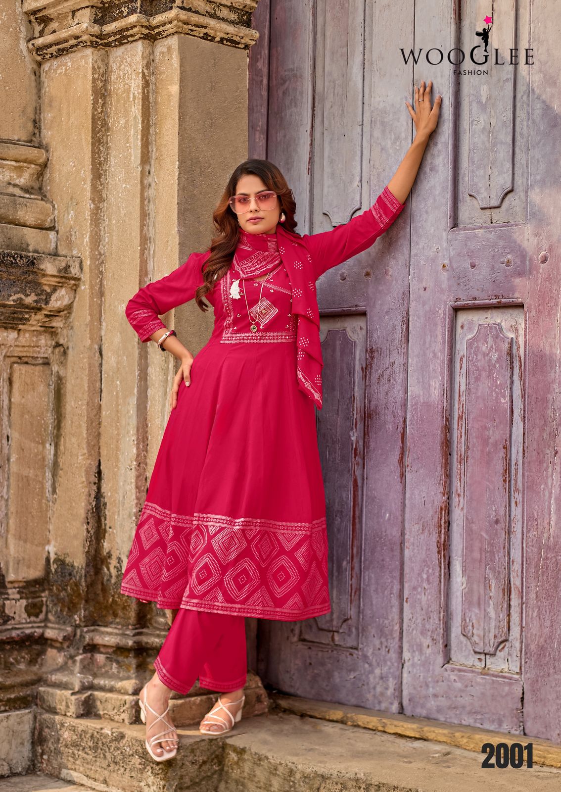 Rangveli Wooglee Rayon Readymade Anarkali Suits Wholesaler Gujarat