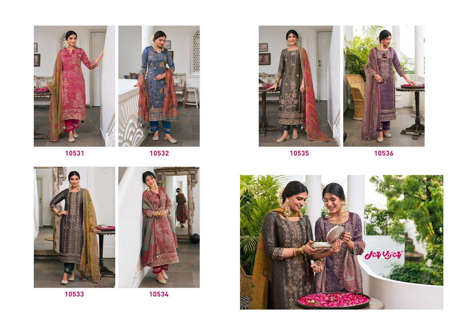 Rani Baagh Jay Vijay Pant Style Suits Wholesaler Ahmedabad