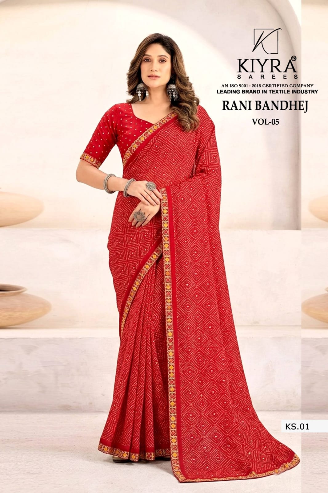 Rani Bandhej Vol 5 Kiyra Georgette Sarees Supplier