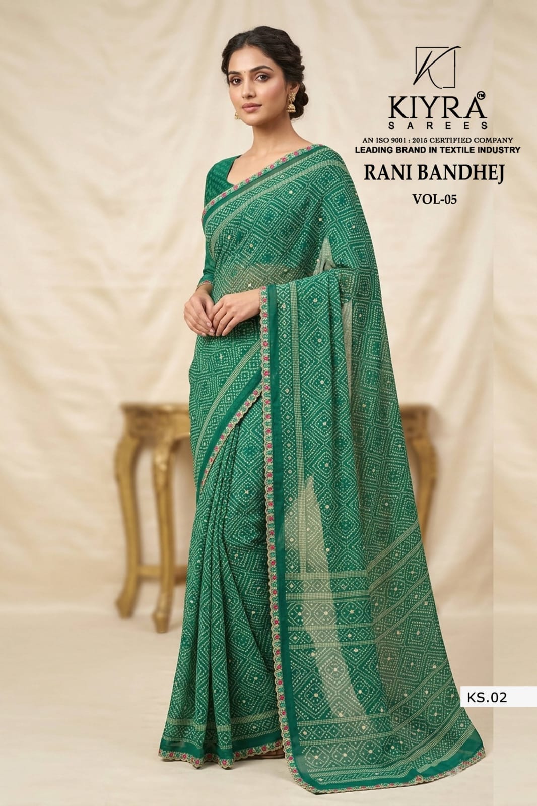 Rani Bandhej Vol 5 Kiyra Georgette Sarees Supplier