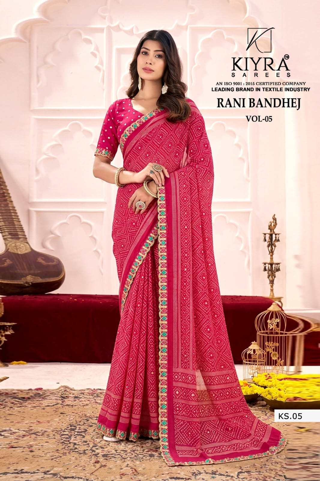 Rani Bandhej Vol 5 Kiyra Georgette Sarees Supplier