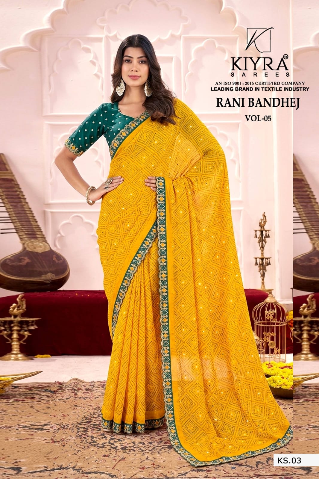 Rani Bandhej Vol 5 Kiyra Georgette Sarees Supplier