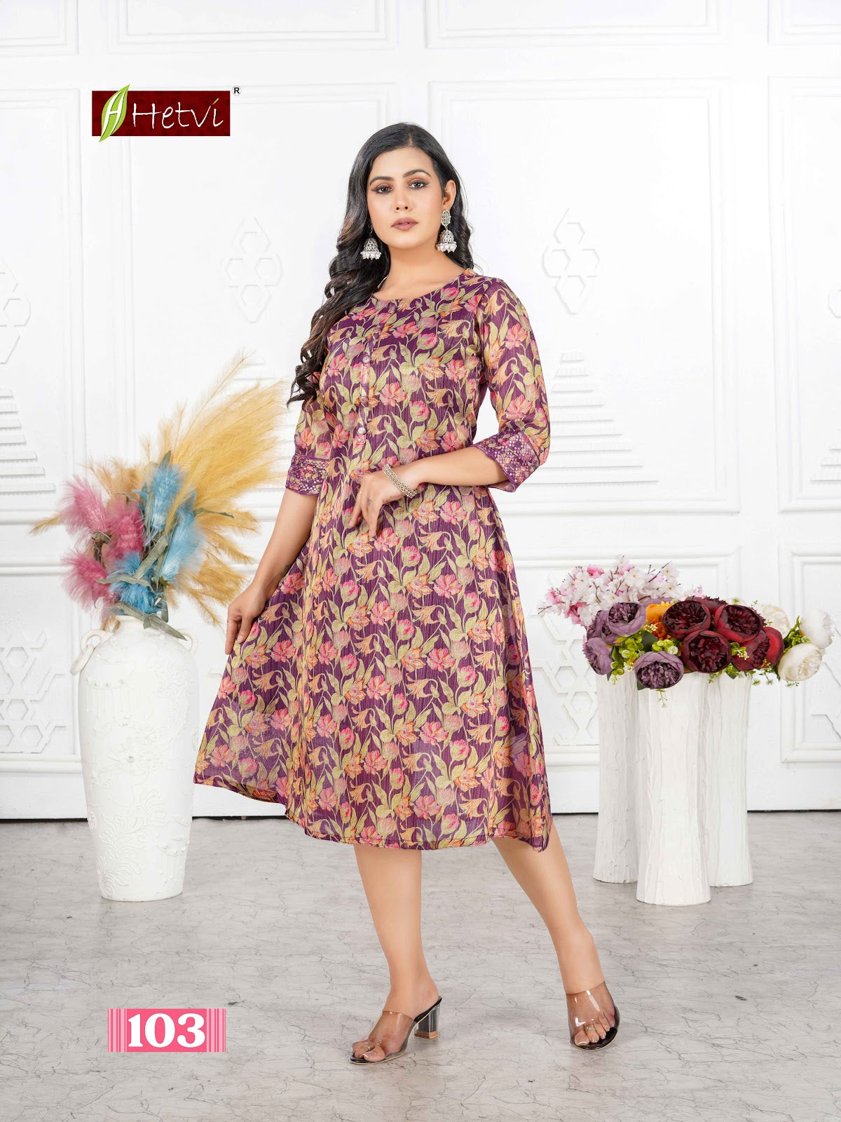 Rani Hetvi Erode Silk Anarkali Kurtis Manufacturer