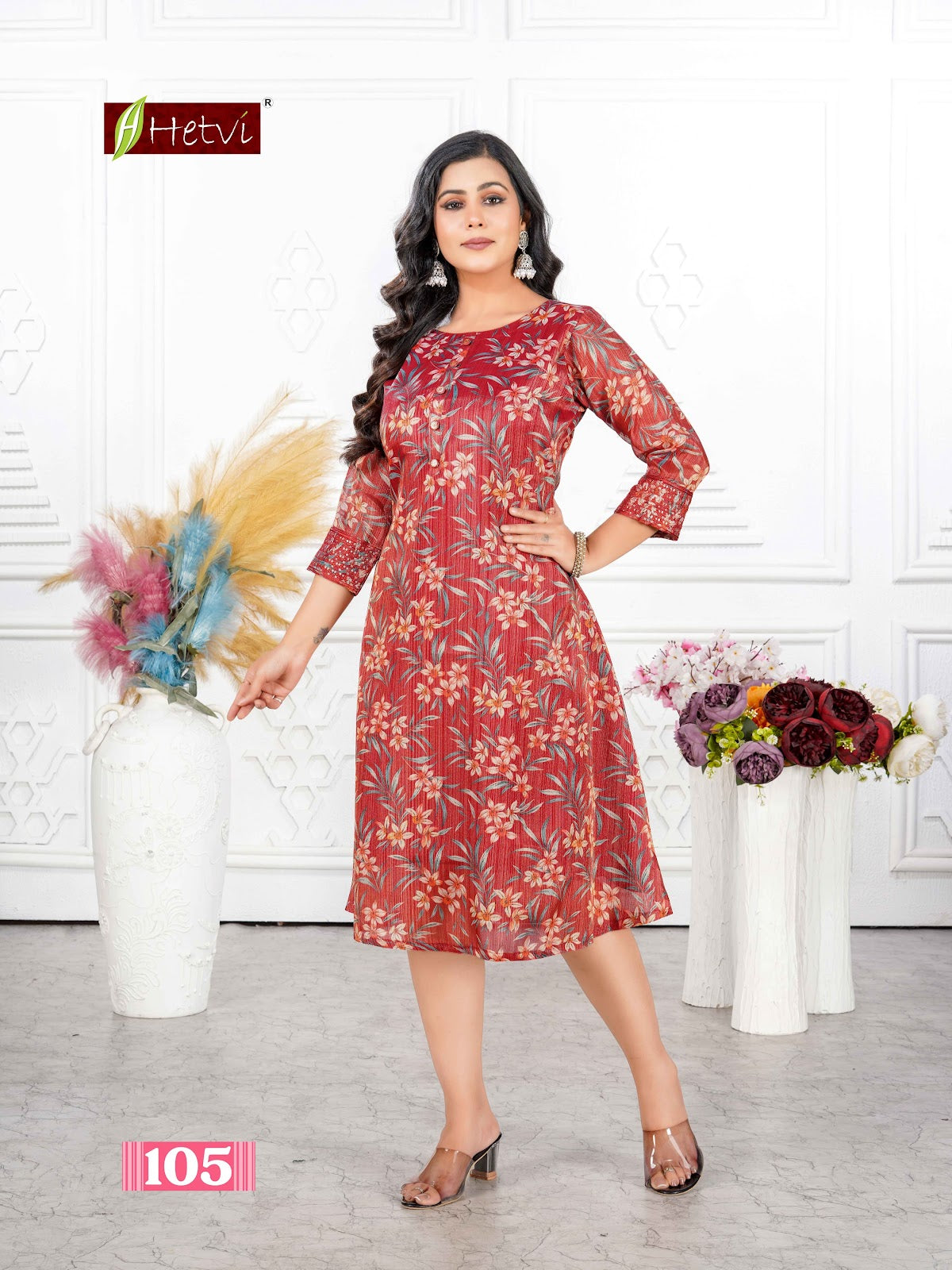 Rani Hetvi Erode Silk Anarkali Kurtis Manufacturer