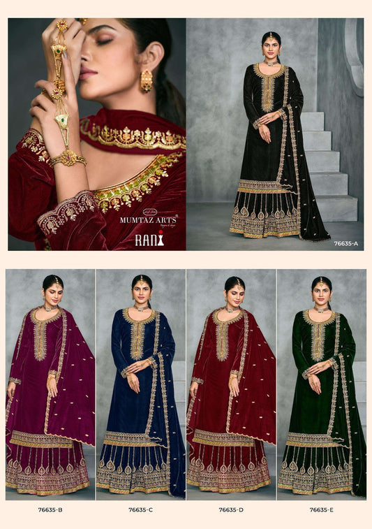Rani Lehenga Mumtaz Arts Velvet Suits Manufacturer
