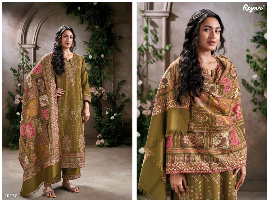 Ranika Reyna Jacquard Pashmina Suits Supplier Ahmedabad