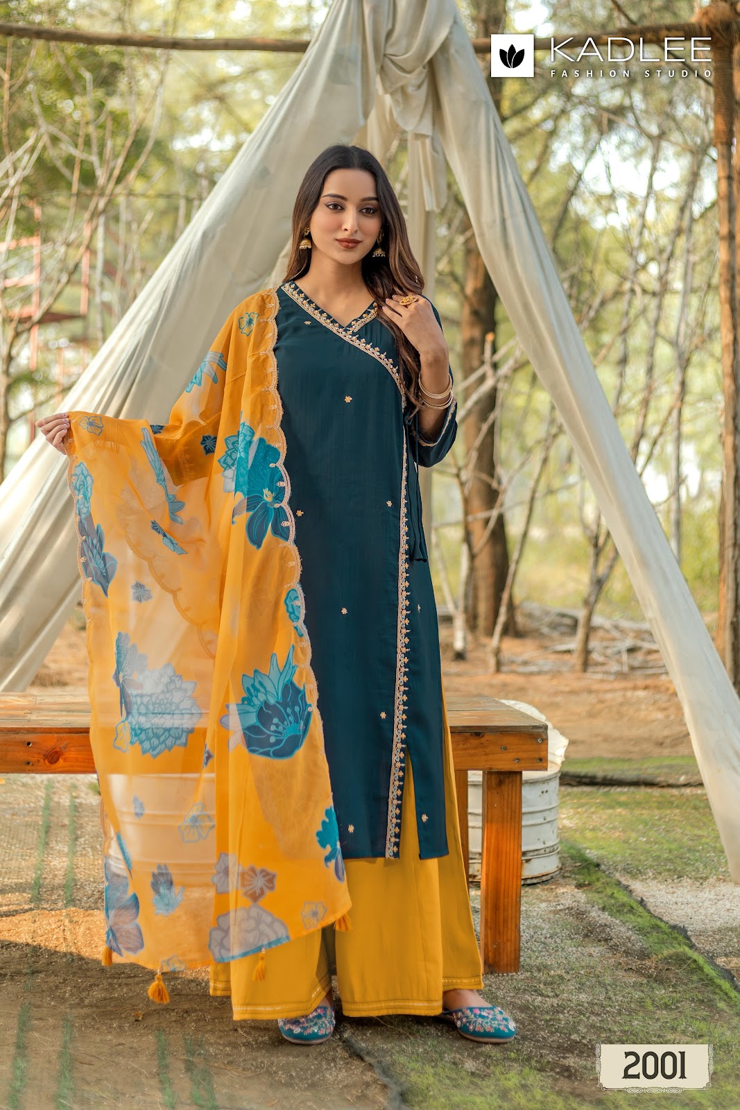 Ranisa Kadlee Viscose Weaving Readymade Plazzo Style Suits Wholesaler Ahmedabad
