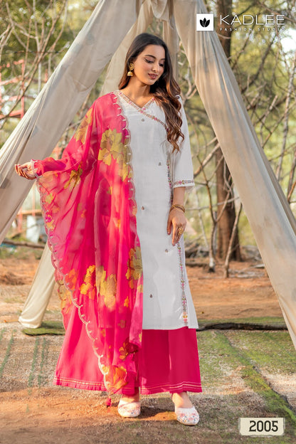 Ranisa Kadlee Viscose Weaving Readymade Plazzo Style Suits Wholesaler Ahmedabad