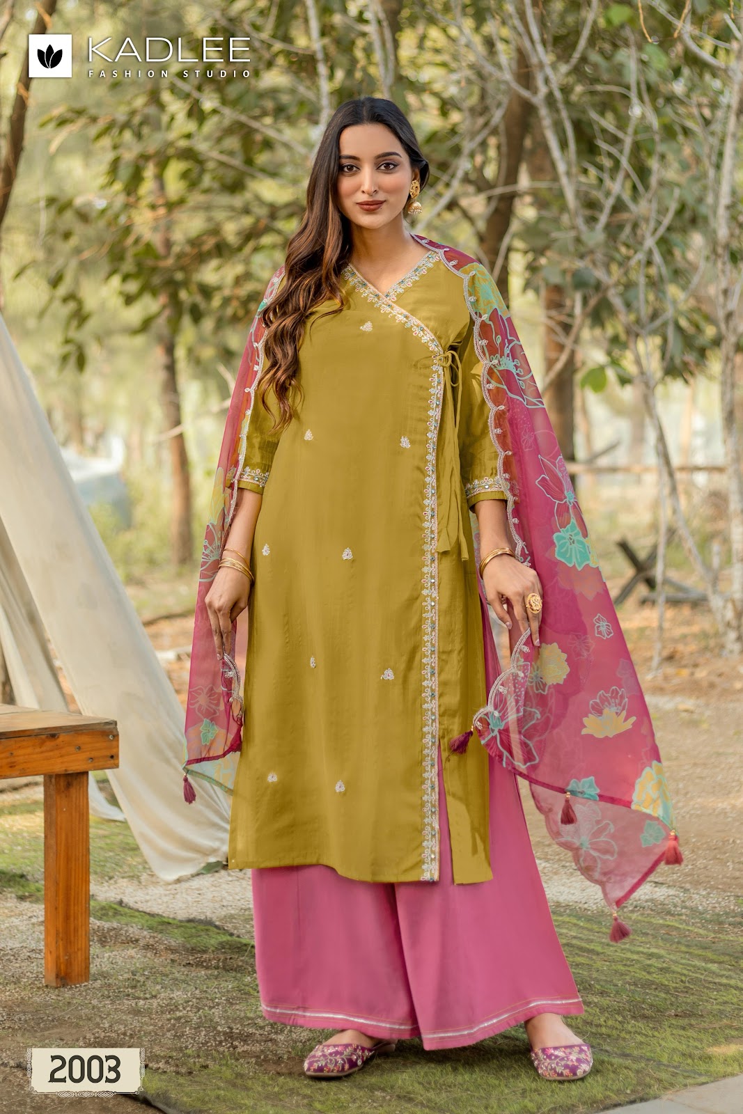 Ranisa Kadlee Viscose Weaving Readymade Plazzo Style Suits Wholesaler Ahmedabad