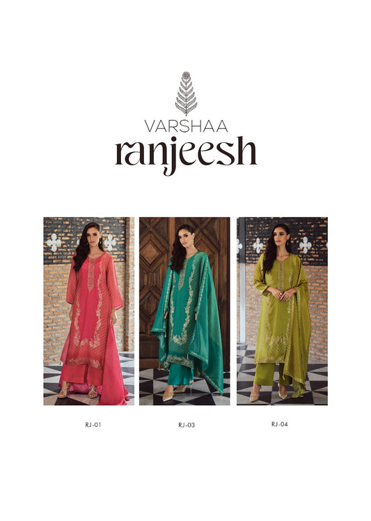 Ranjeesh Varshaa Viscose Plazzo Style Suits Manufacturer India