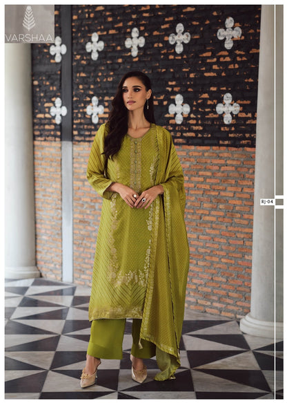 Ranjeesh Varshaa Viscose Plazzo Style Suits Manufacturer India