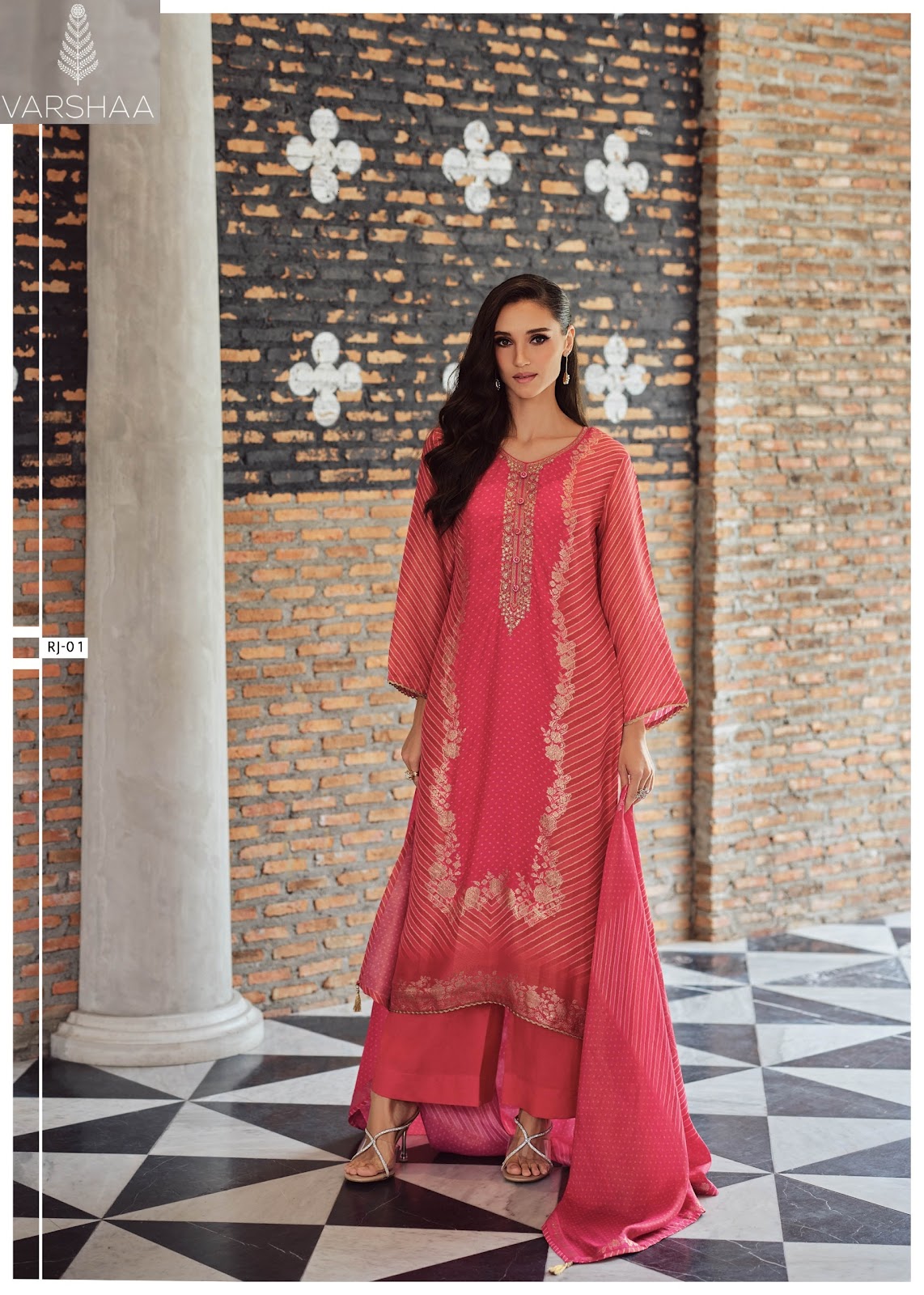 Ranjeesh Varshaa Viscose Plazzo Style Suits Manufacturer India
