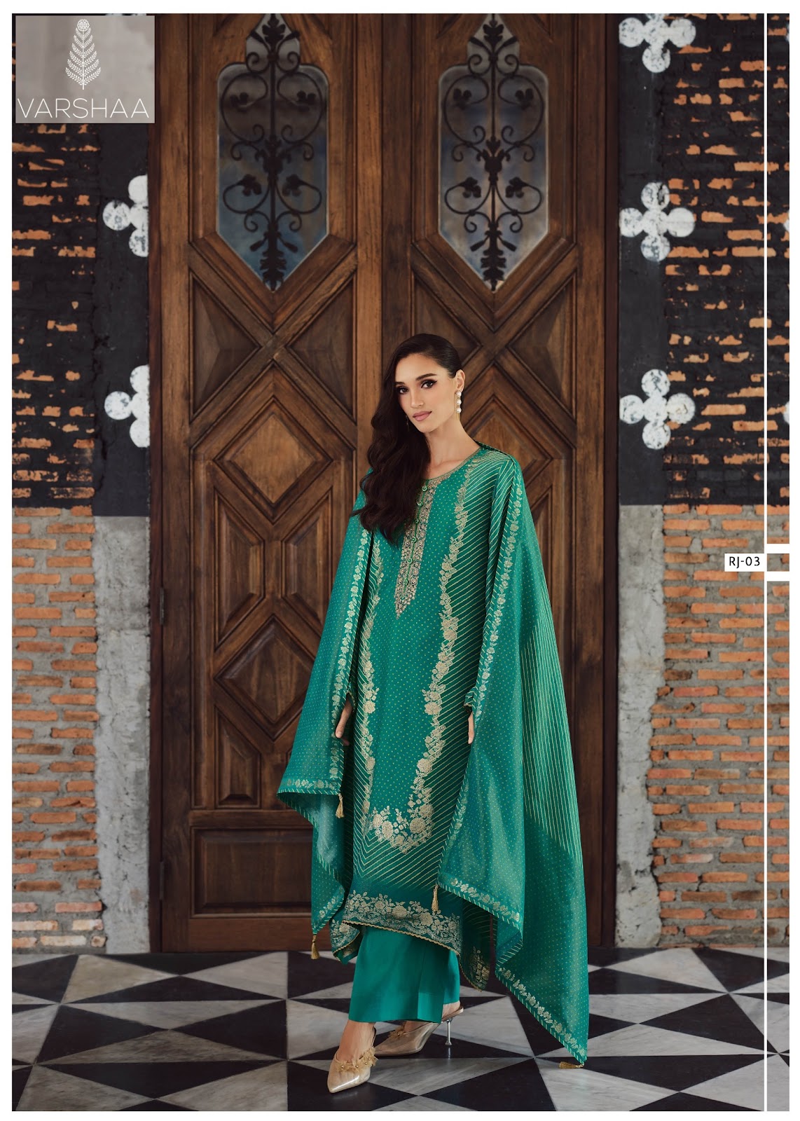 Ranjeesh Varshaa Viscose Plazzo Style Suits Manufacturer India