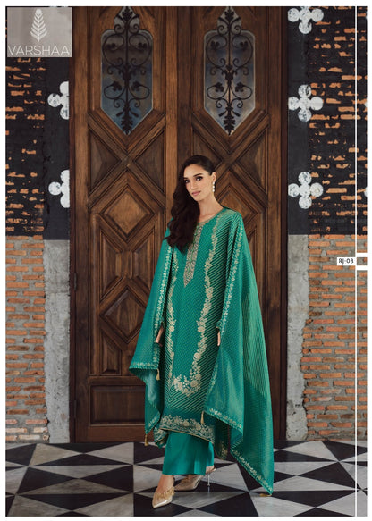 Ranjeesh Varshaa Viscose Plazzo Style Suits Manufacturer India