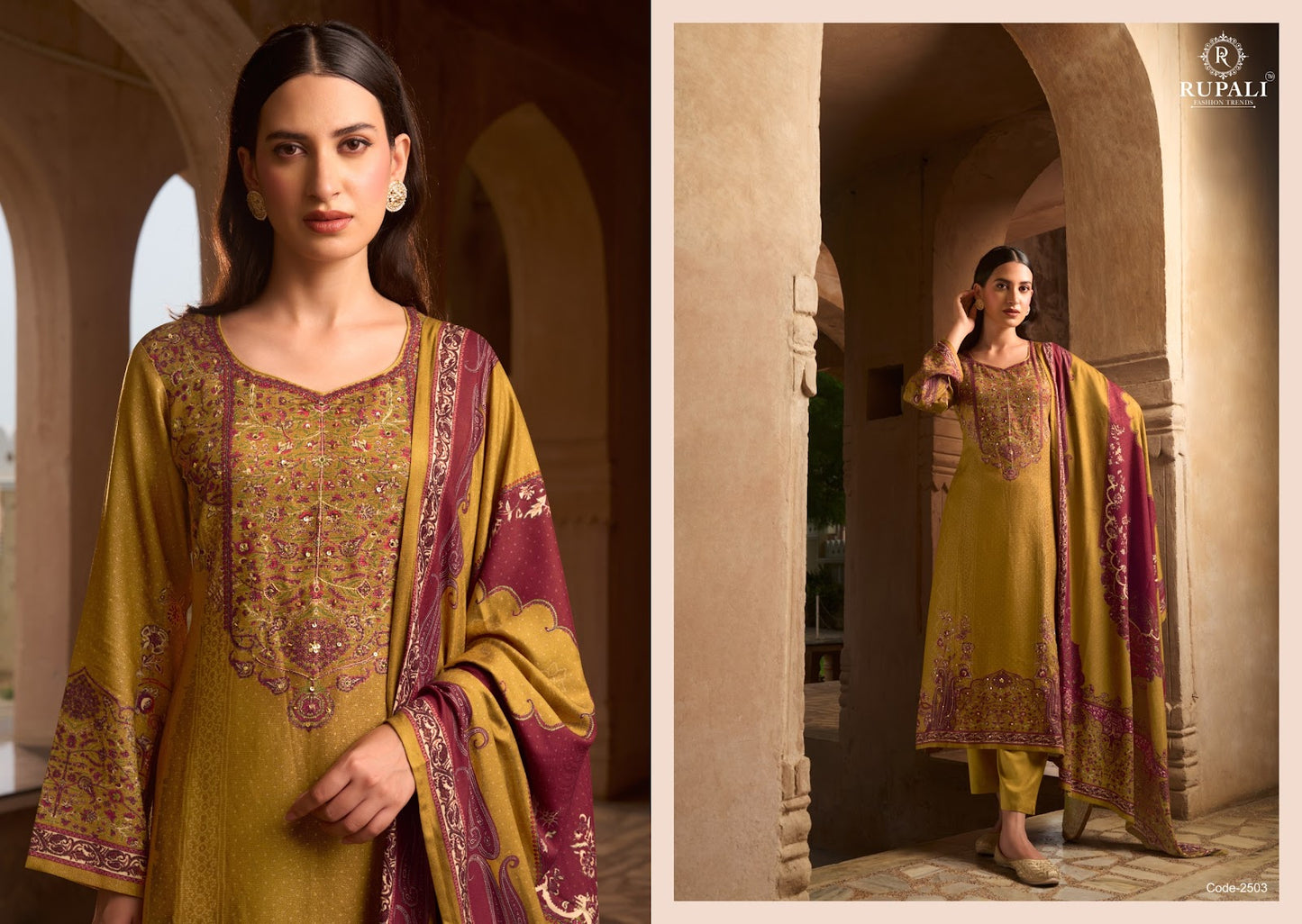 Ranjeeta Rupali Viscose Pashmina Suits Exporter Gujarat