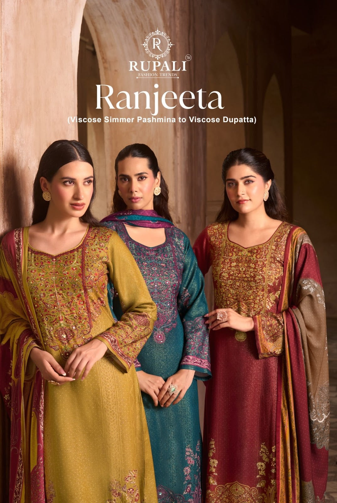 Ranjeeta Rupali Viscose Pashmina Suits Exporter Gujarat
