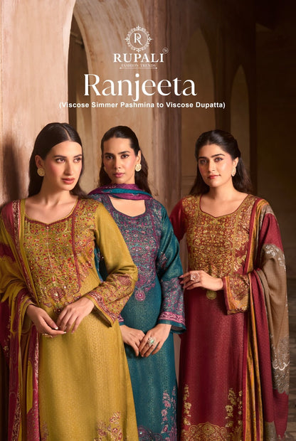 Ranjeeta Rupali Viscose Pashmina Suits Exporter Gujarat