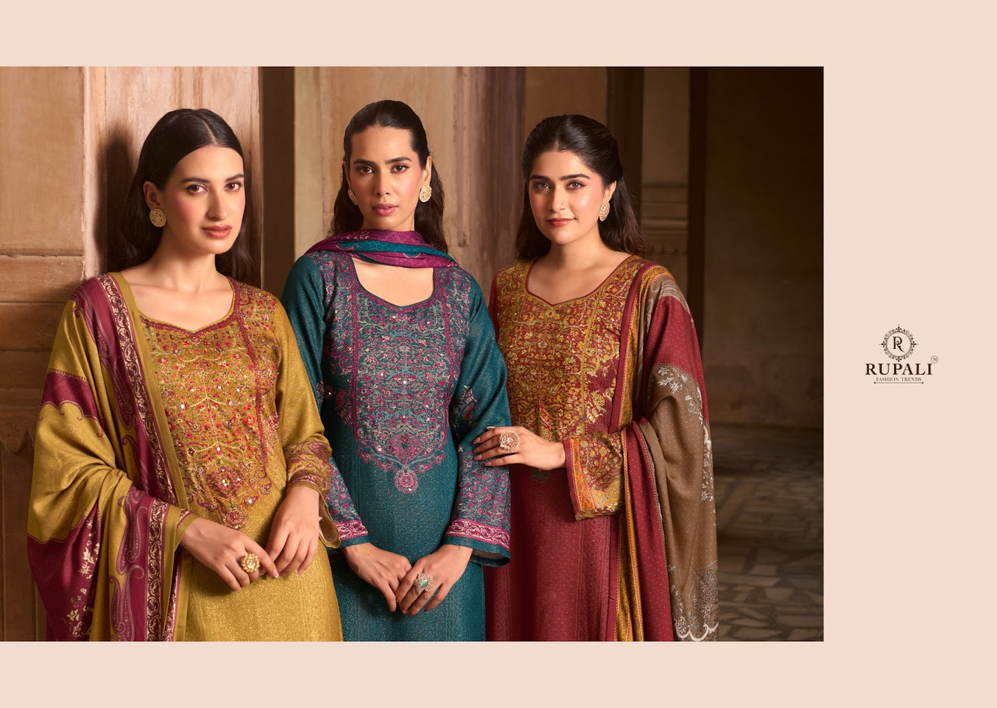 Ranjeeta Rupali Viscose Pashmina Suits Exporter Gujarat