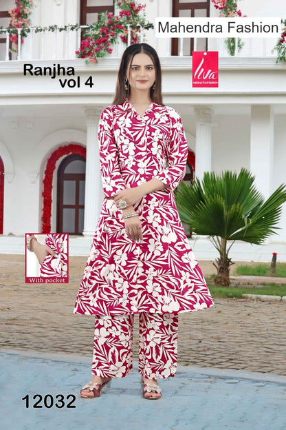 Ranjha Vol 4 Mahendra Fashion Liva Rayon Co Ord Set Exporter Gujarat