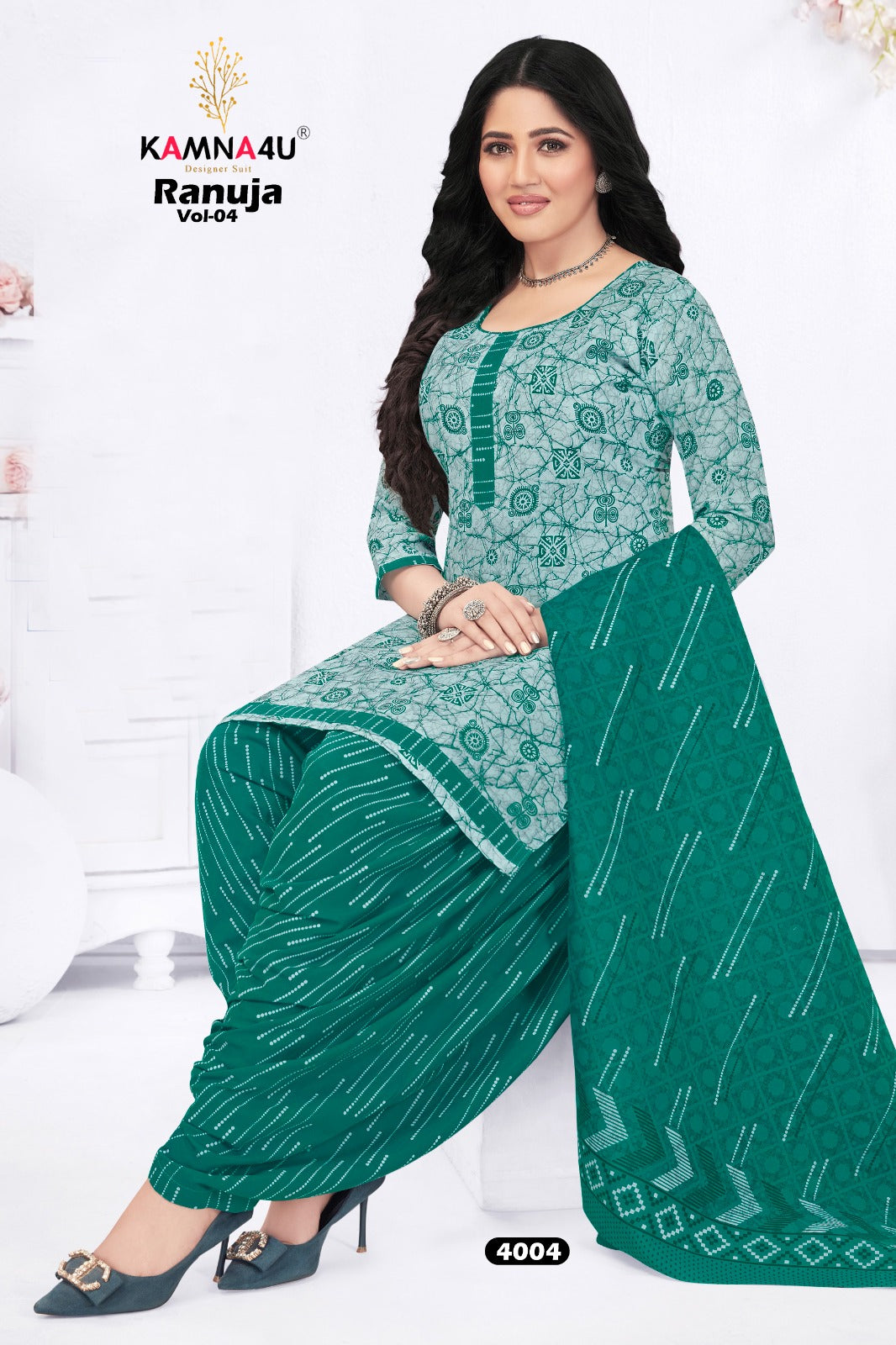 Ranuja Vol 4 With Lining Kamna4U Readymade Cotton Patiyala Suits Exporter