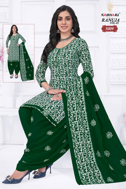 Ranuja Vol 5 Plus Size Kamna4U Readymade Cotton Patiyala Suits Wholesale Price