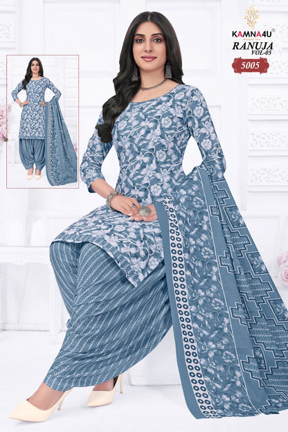 Ranuja Vol 5 Plus Size Kamna4U Readymade Cotton Patiyala Suits Wholesale Price