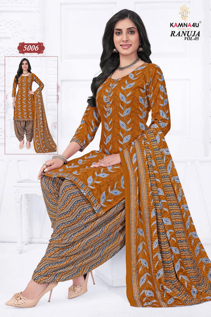 Ranuja Vol 5 Plus Size Kamna4U Readymade Cotton Patiyala Suits Wholesale Price