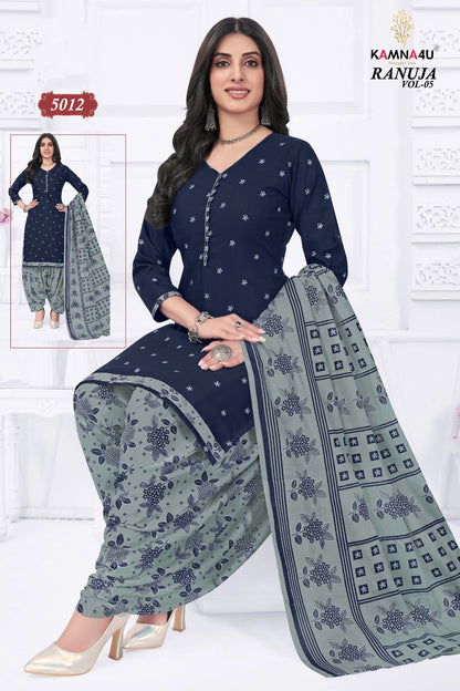 Ranuja Vol 5 With Lining Kamna4U Readymade Cotton Patiyala Suits Manufacturer India