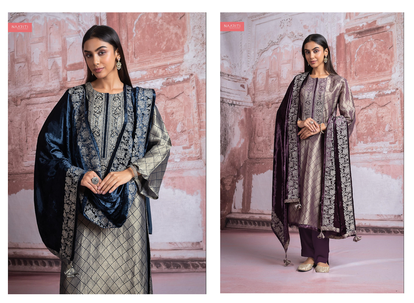 Ranyaz Naariti Velvet Suits Wholesale Price