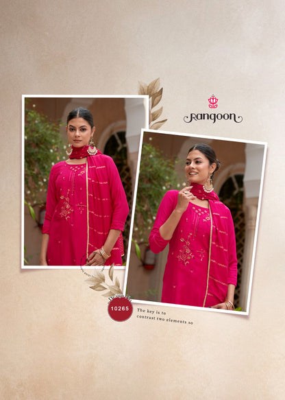 Rapid Rangoon Viscose Readymade Pant Style Suits Wholesaler Ahmedabad