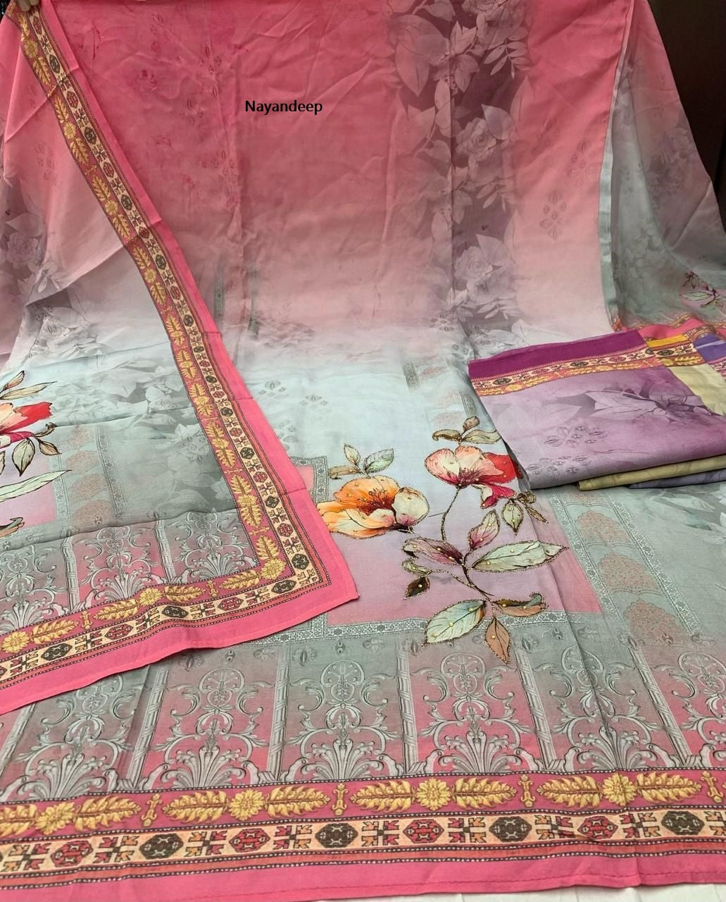 Rapido Nayandeep Viscose Muslin Salwar Suits Manufacturer India