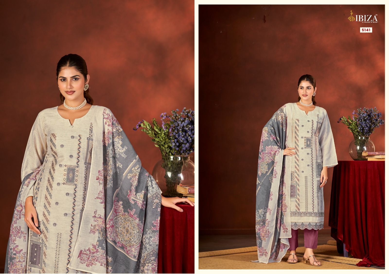 Rasa Ibiza Organic Linen Pant Style Suits Wholesaler Ahmedabad