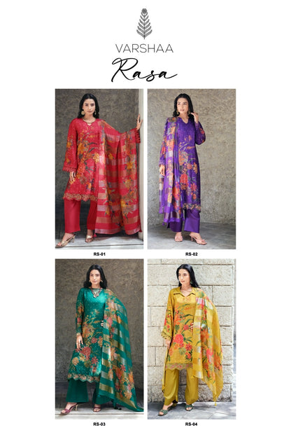 Rasa Varshaa Woven Pant Style Suits Supplier Gujarat