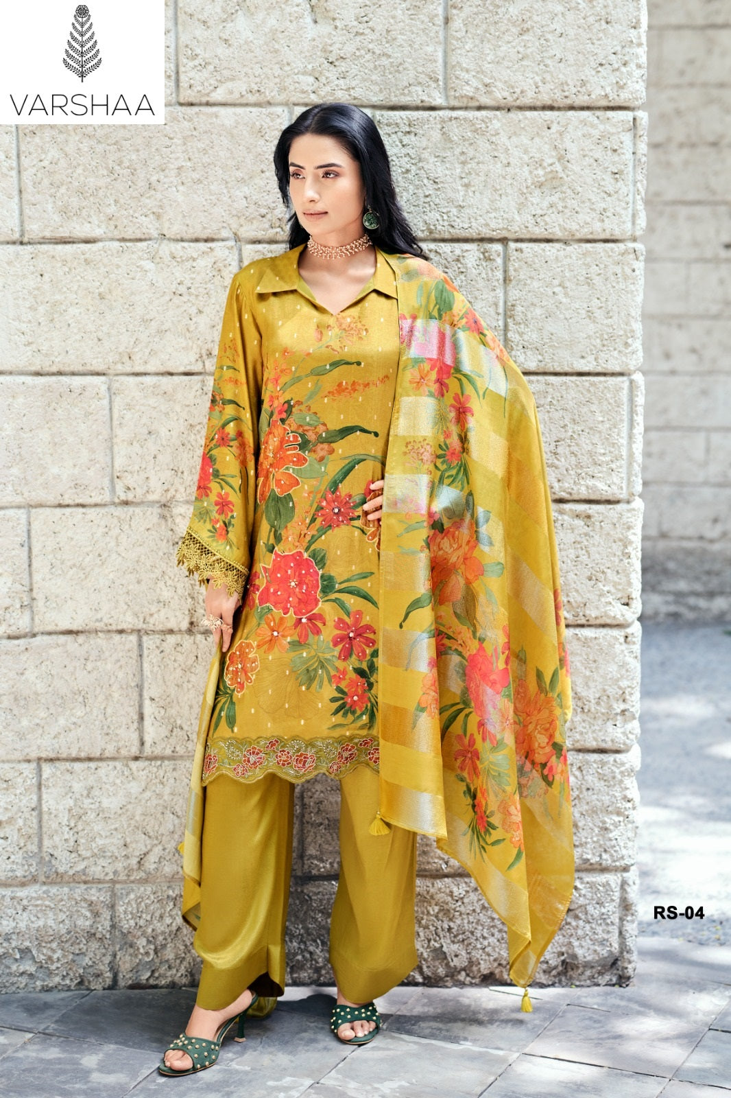 Rasa Varshaa Woven Pant Style Suits Supplier Gujarat