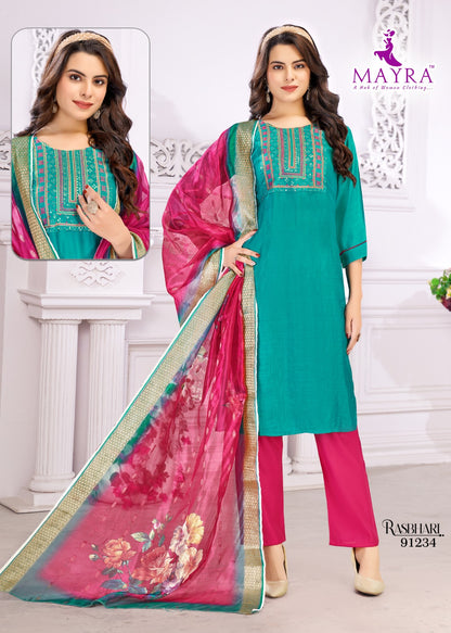 Rasbhari Mayra Vetican Readymade Pant Style Suits Manufacturer Gujarat