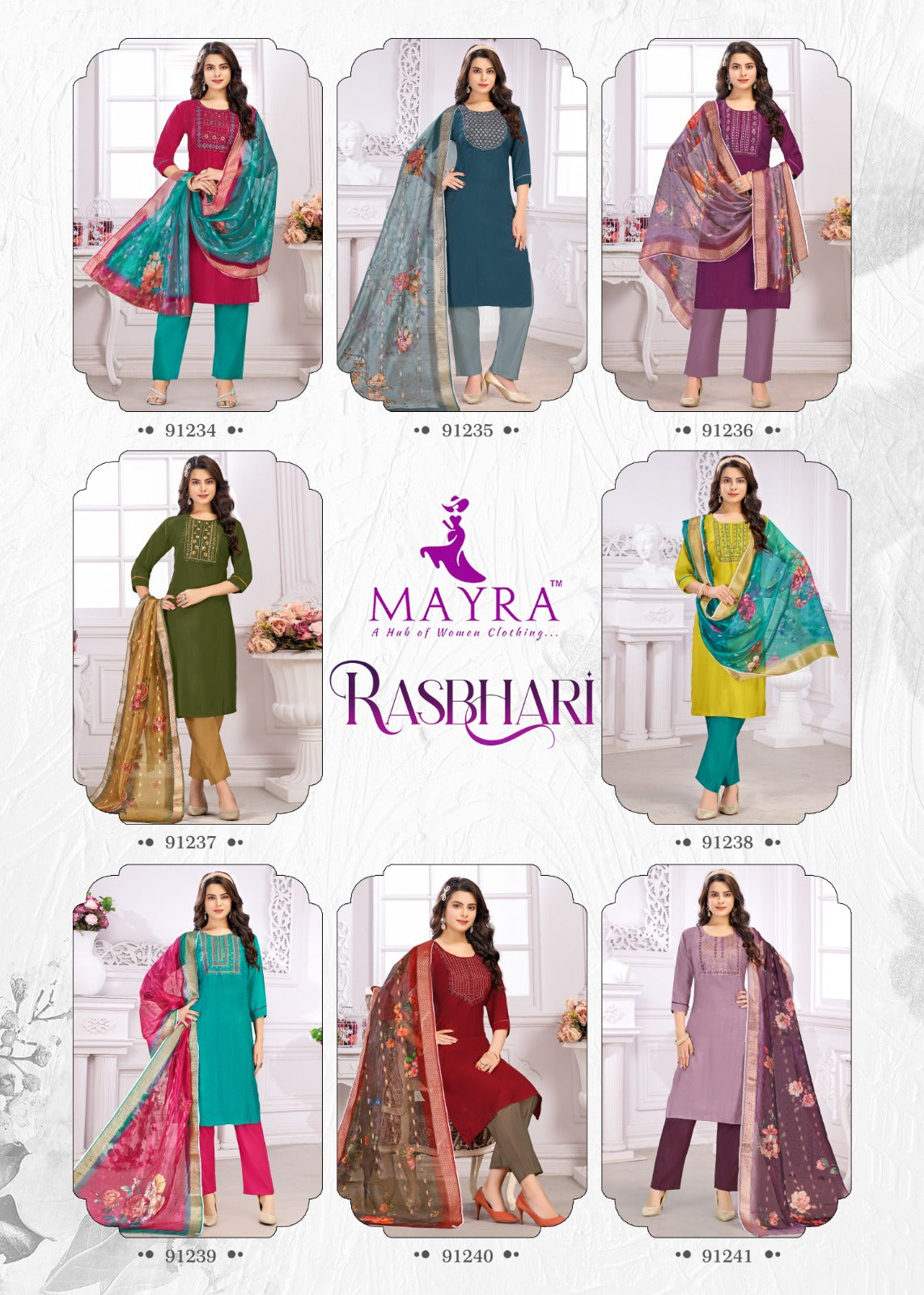 Rasbhari Mayra Vetican Readymade Pant Style Suits Manufacturer Gujarat