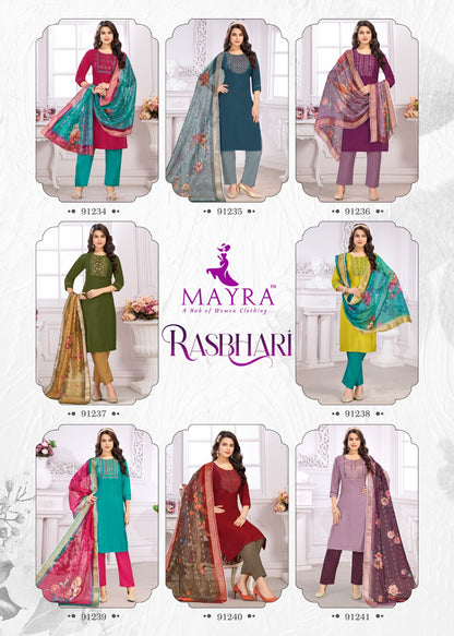 Rasbhari Mayra Vetican Readymade Pant Style Suits Manufacturer Gujarat
