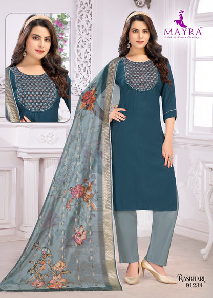 Rasbhari Mayra Vetican Readymade Pant Style Suits Manufacturer Gujarat